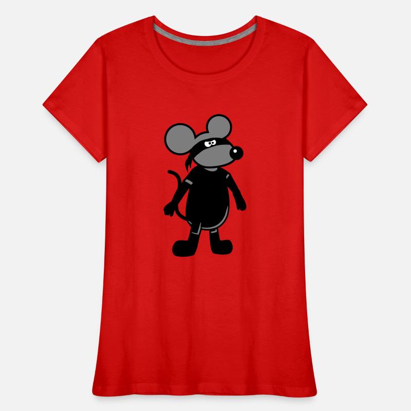 Mouse Evil Robber Ninja Raid Thief Burglar Women's Premium Organic T-Shirt
