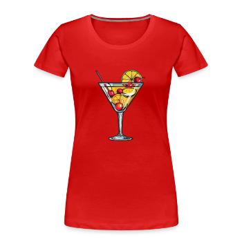 Limonade Drink - Frauen Premium Bio T-Shirt - Rot - Vorne - Mia (176cm)
