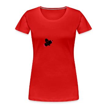 Knoten im Bleistift / pencil 'n knot (2c) - Frauen Premium Bio T-Shirt - Rot - Vorne - Mia (176cm)