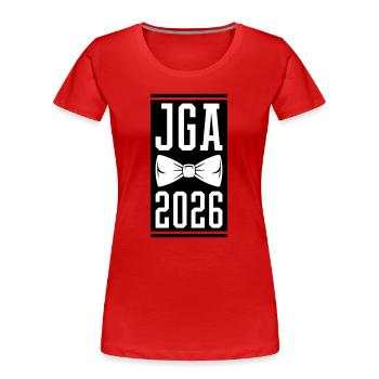 Jga 2026 Bachelor Party - Women's Premium Organic T-Shirt - red - Front - Mia (176cm)