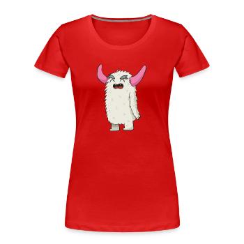 Cadeau drôle de monstre d'Halloween Horror Minotaure - T-shirt bio Premium Femme - rouge - Devant - Mia (176cm)