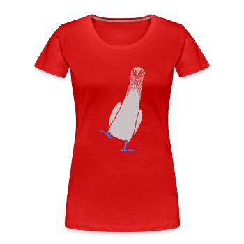 Booby - Women's Premium Organic T-Shirt - red - Front - Mia (176cm)