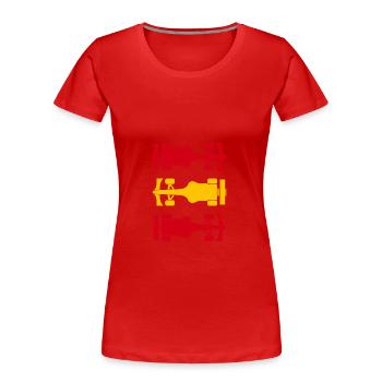 Formule Espagne Formule Racing - T-shirt bio Premium Femme - rouge - Devant - Mia (176cm)