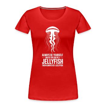 Dictons des perroquets Cadeau drôle de perroquet - T-shirt bio Premium Femme - rouge - Devant - Mia (176cm)