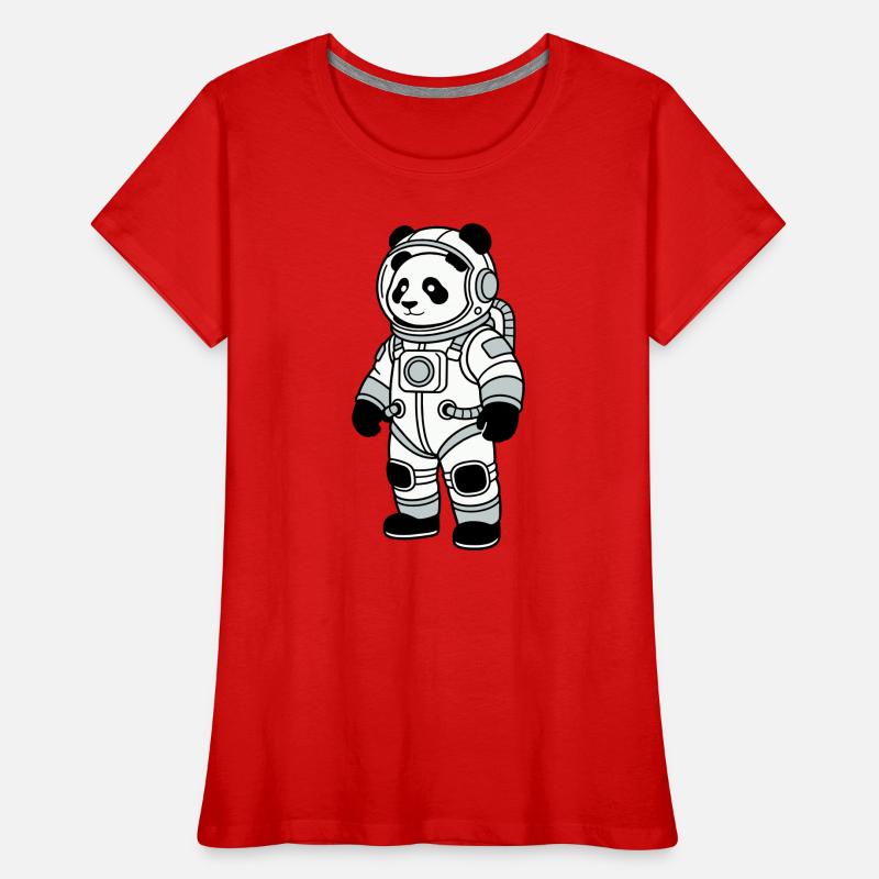 panda bear spacesuit Women's Premium Organic T-Shirt