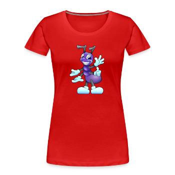 Amei 24 - Women's Premium Organic T-Shirt - red - Front - Mia (176cm)