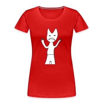 trash boy - Frauen Premium Bio T-Shirt - Rot - Vorne - Mia (176cm)