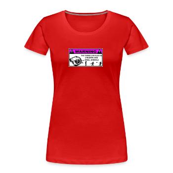 Turbo Warning Kids - Frauen Premium Bio T-Shirt - Rot - Vorne - Mia (176cm)