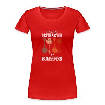 Célébrations de l’orchestre musical - T-shirt bio Premium Femme - rouge - Devant - Mia (176cm)