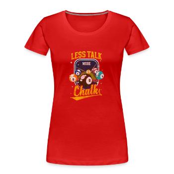Pool Billardtisch Kneipensport Gewinner - Frauen Premium Bio T-Shirt - Rot - Vorne - Mia (176cm)