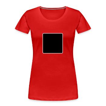 / Frame frames / / square / / rectangle / text - Women's Premium Organic T-Shirt - red - Front - Mia (176cm)