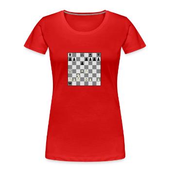 Matt in15 - Frauen Premium Bio T-Shirt - Rot - Vorne - Mia (176cm)
