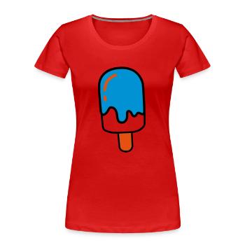 Eis am Stil - Frauen Premium Bio T-Shirt - Rot - Vorne - Mia (176cm)