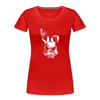 Bad rabbit - Women's Premium Organic T-Shirt - red - Front - Mia (176cm)