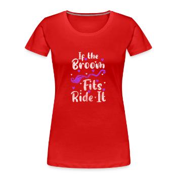 Hexen Walpurgisnacht Zaubern Wicca - Frauen Premium Bio T-Shirt - Rot - Vorne - Mia (176cm)