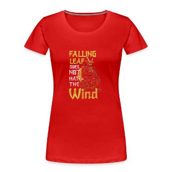 Kämpfer Kampfkunst - Frauen Premium Bio T-Shirt - Rot - Vorne - Mia (176cm)