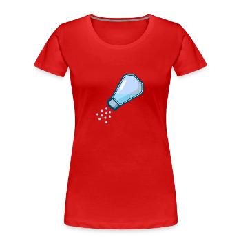 Salzstreuer Essen Koch Küche - Frauen Premium Bio T-Shirt - Rot - Vorne - Mia (176cm)