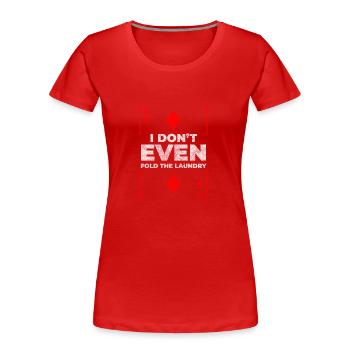 Kartenspiel Glücksspiel Blackjack All In - Frauen Premium Bio T-Shirt - Rot - Vorne - Mia (176cm)