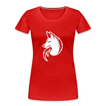 Fox Foxes - Women's Premium Organic T-Shirt - red - Front - Mia (176cm)