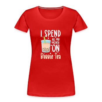 Kawaii Niedlich Lecker - Frauen Premium Bio T-Shirt - Rot - Vorne - Mia (176cm)