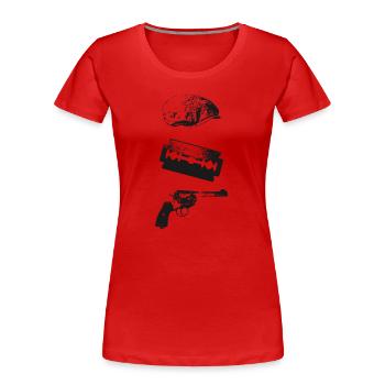 Gangster de Birmingham 1920 - T-shirt bio Premium Femme - rouge - Devant - Mia (176cm)