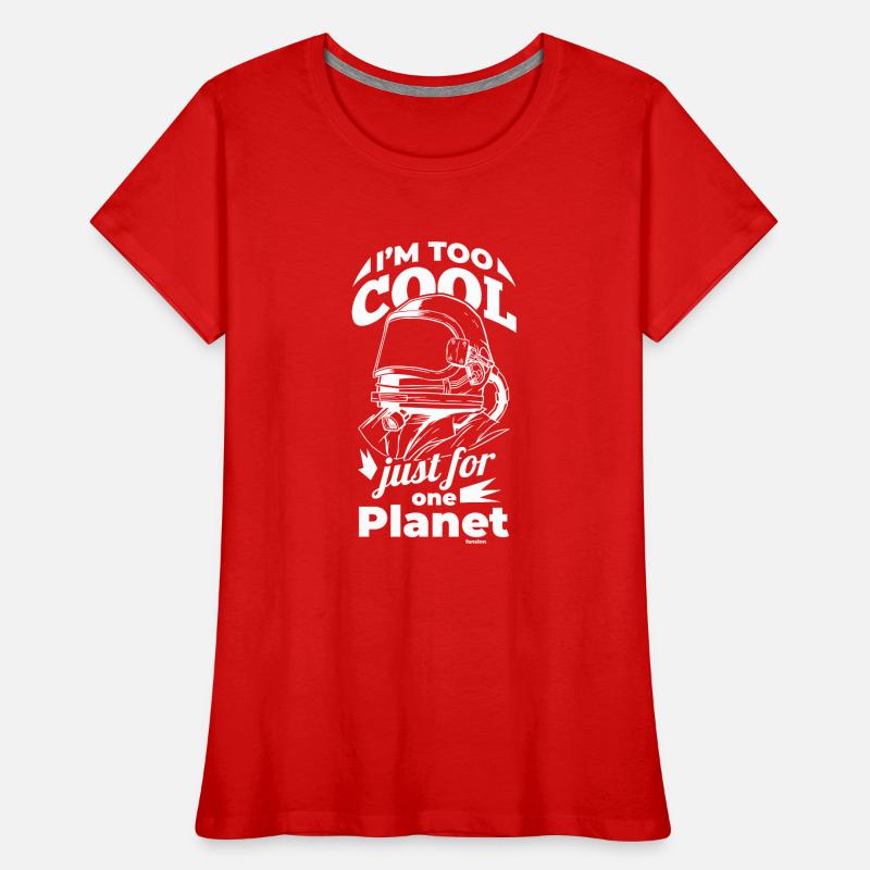Astronaut Solar System Planet Gift Idea Women's Premium Organic T-Shirt