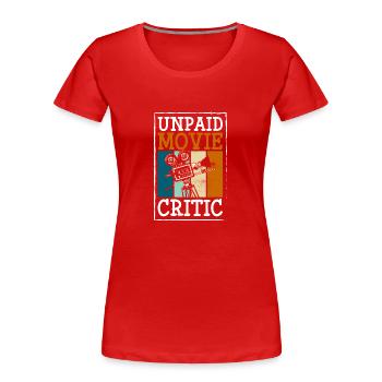 Filmliebhaber Schauspieler Klappe Hollywood - Frauen Premium Bio T-Shirt - Rot - Vorne - Mia (176cm)