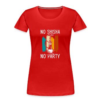 Pipe à eau fumée Orient - T-shirt bio Premium Femme - rouge - Devant - Mia (176cm)