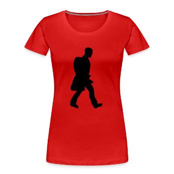 hiking - Women's Premium Organic T-Shirt - red - Front - Mia (176cm)