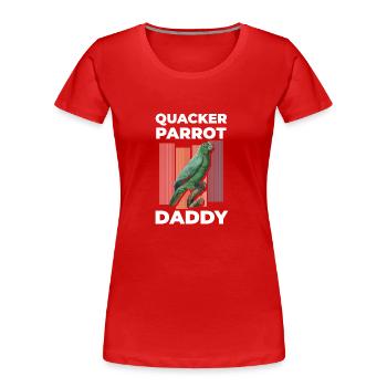 Ara Des Oiseaux, Bec, Cacatoès - T-shirt bio Premium Femme - rouge - Devant - Mia (176cm)