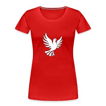 Simple pigeon design - Women's Premium Organic T-Shirt - red - Front - Mia (176cm)