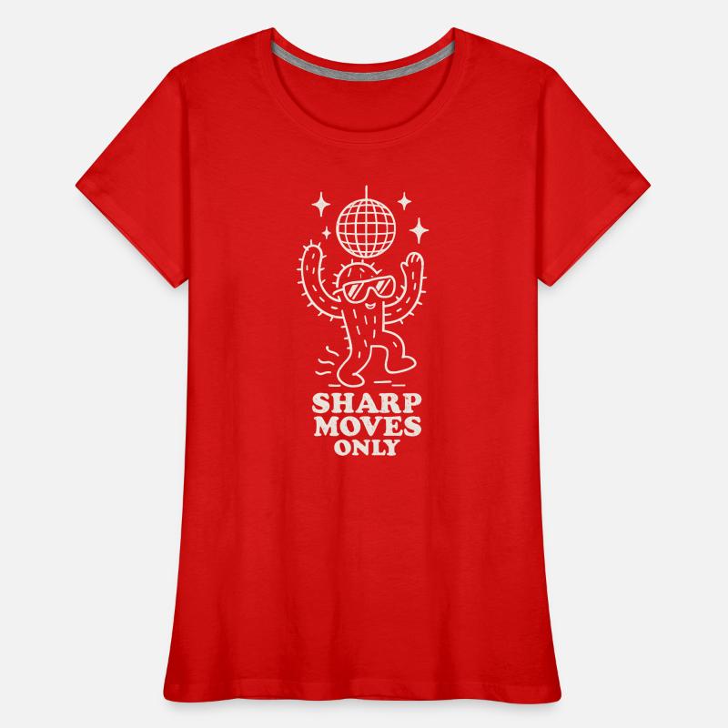Disco Cactus: Only Sharp Movements Women's Premium Organic T-Shirt