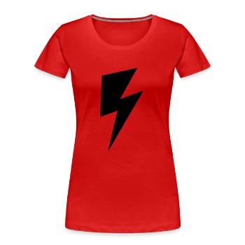blitz - Frauen Premium Bio T-Shirt - Rot - Vorne - Mia (176cm)