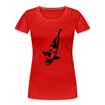 Shusui Koi - Frauen Premium Bio T-Shirt - Rot - Vorne - Mia (176cm)