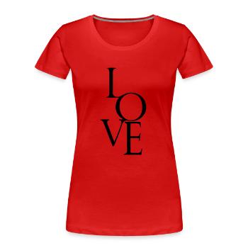 promise - Women's Premium Organic T-Shirt - red - Front - Mia (176cm)