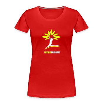 Physiotherapy tree - Women's Premium Organic T-Shirt - red - Front - Mia (176cm)