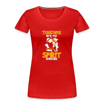 Tukan Urlaub Tropisch Urwald - Frauen Premium Bio T-Shirt - Rot - Vorne - Mia (176cm)