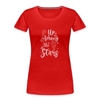 Aérostiers Vol en montgolfière Loisirs Air - T-shirt bio Premium Femme - rouge - Devant - Mia (176cm)