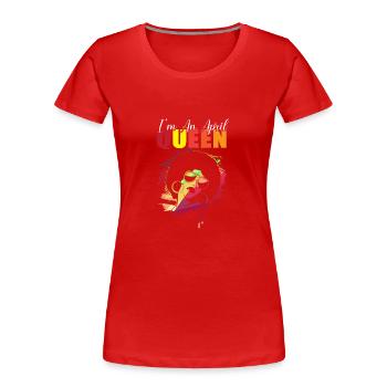 Sternzeichen Widder - Frauen Premium Bio T-Shirt - Rot - Vorne - Mia (176cm)