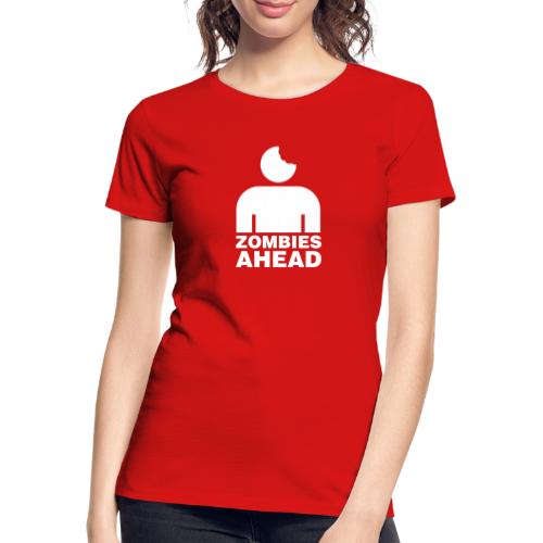 Zombies Ahead - Ekologisk premium-T-shirt dam