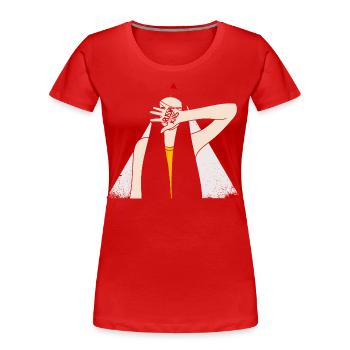RUSSIA KILLS - Frauen Premium Bio T-Shirt - Rot - Vorne - Mia (176cm)