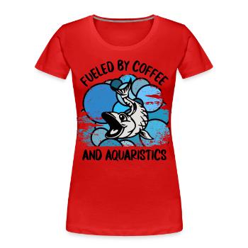 Aquarium Aquarists Fish Ornamental fish Aquaristics - Women's Premium Organic T-Shirt - red - Front - Mia (176cm)