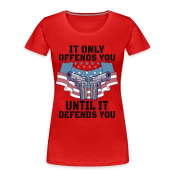 Gun Rights Gun Lover 2nd Amendment Gun Owner Gift - Frauen Premium Bio T-Shirt - Rot - Vorne - Mia (176cm)