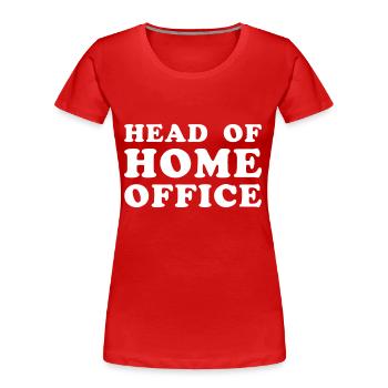 Leiterin des Home-Office-Mitarbeiters Freiberufler - Frauen Premium Bio T-Shirt - Rot - Vorne - Mia (176cm)