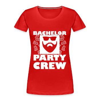 Junggesellenabschied - Frauen Premium Bio T-Shirt - Rot - Vorne - Mia (176cm)