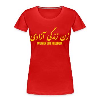 Women life freedom - T-shirt bio Premium Femme - rouge - Devant - Mia (176cm)