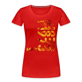50th Birthday Man Woman Original Vintage 1973 - Women's Premium Organic T-Shirt - red - Front - Mia (176cm)