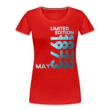 50th Birthday Man Woman Original Vintage 1973 - Women's Premium Organic T-Shirt - red - Front - Mia (176cm)