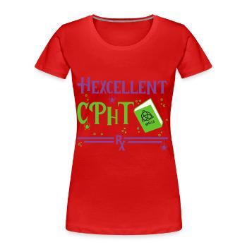 CPHT Halloween - Women's Premium Organic T-Shirt - red - Front - Mia (176cm)