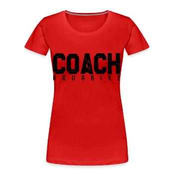 Aquabike-Bus. aquabike Trainer Geschenk Coach - Frauen Premium Bio T-Shirt - Rot - Vorne - Mia (176cm)